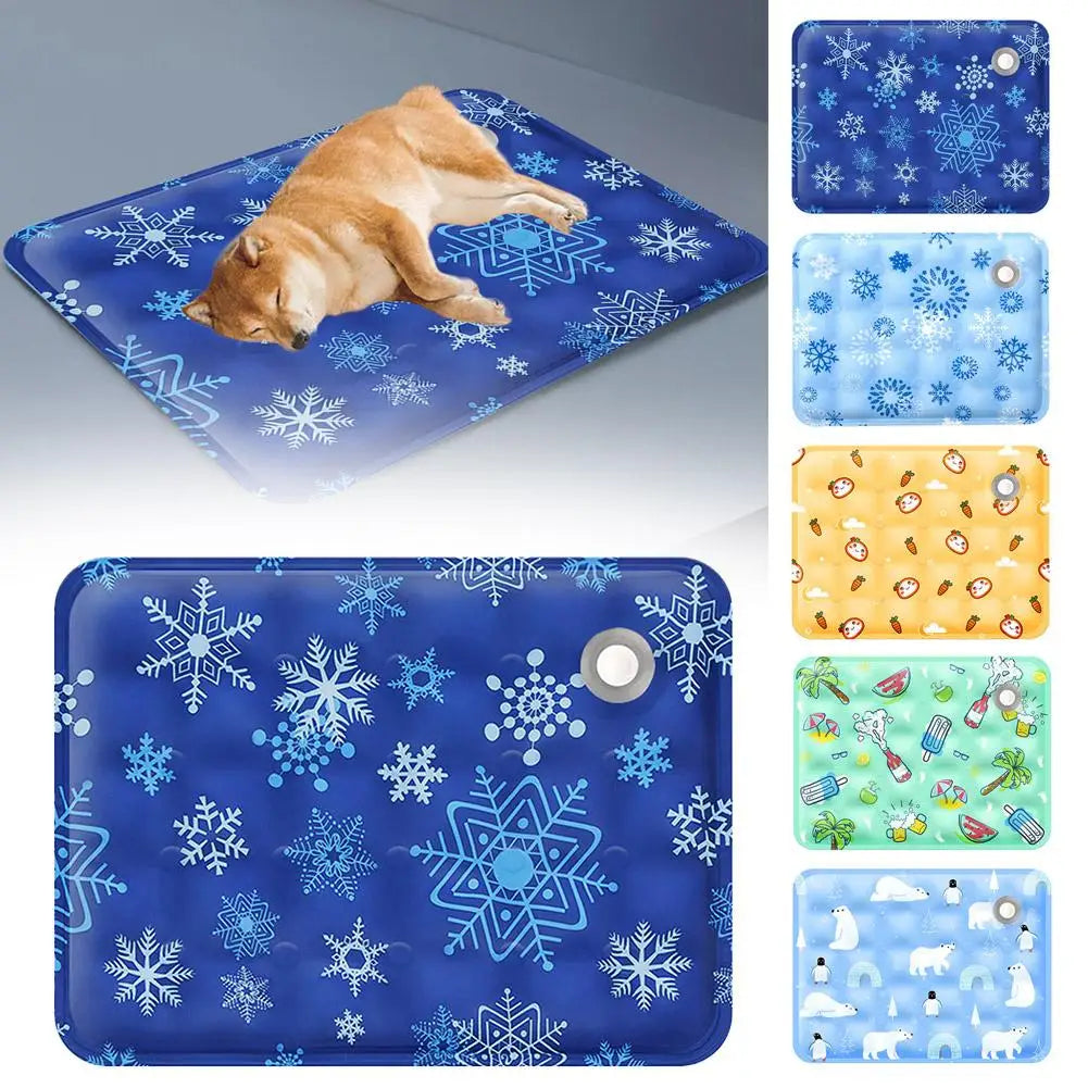 Summer Cooling Mats Blanket Ice Pet Dog Bed Mats For Dogs Cats Sofa Portable Camping Yoga Sleeping Pet Accessories J4b9