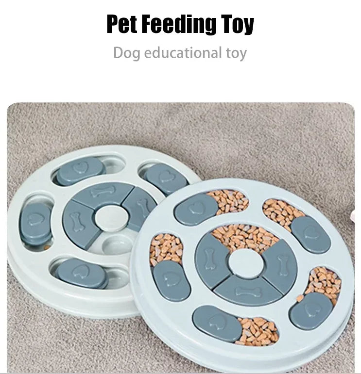 Pet Feeder Dog Educational Toys Increase Puppy Intellectual Food Dispenser Interactive Educational Feeding Toys