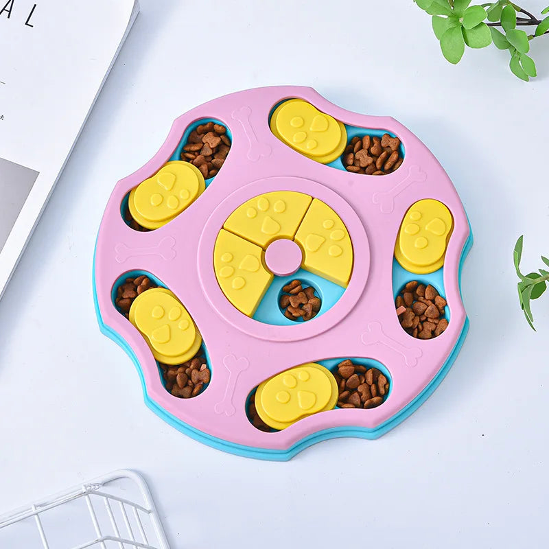 Pet Cat Dog Puzzle Toys Slow Feeder Interactive Increase IQ Food Dispenser Non-Slip Slowly Eating Bowl Cat Dogs Food Games