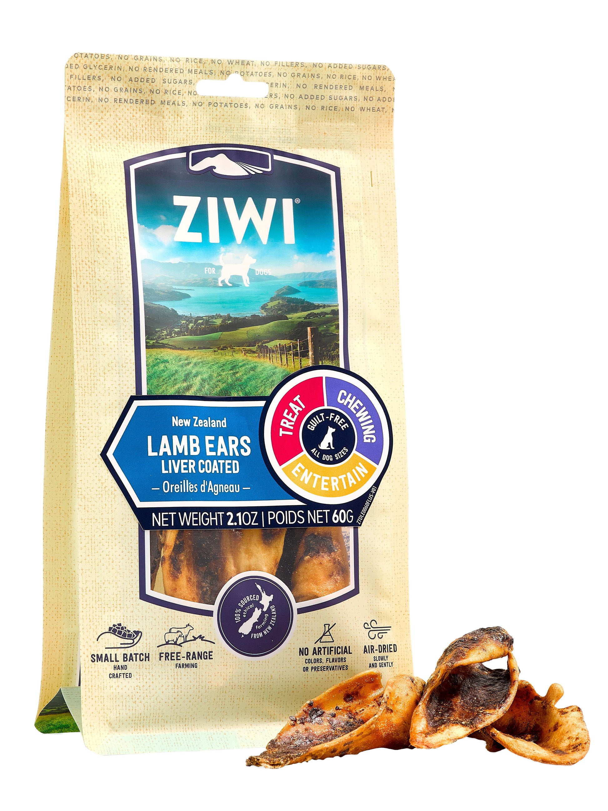 Ziwi Lamb Ears Liver Coated Oral Chew