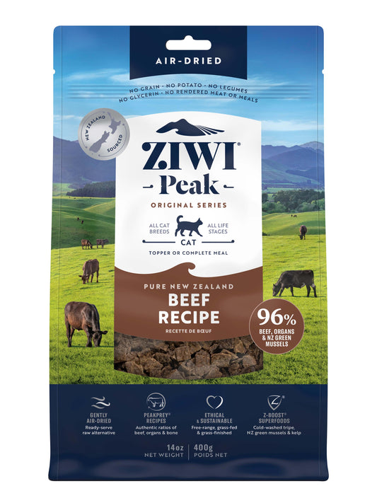 Ziwi Peak Air Dried Cat Food Beef 400g / 1kg