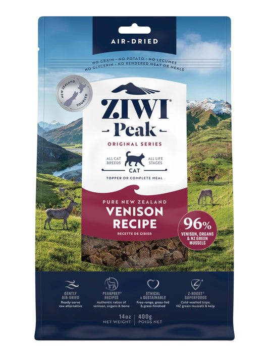 Ziwi Peak Air Dried Cat Food 400g Venison