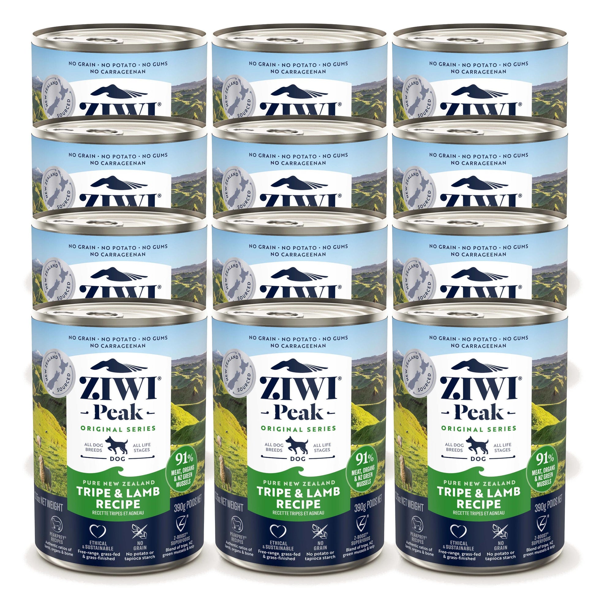 Ziwi Peak Dog Can 390g Tripe & Lamb