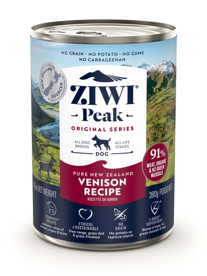 Ziwi Peak Dog Can 390g Venison