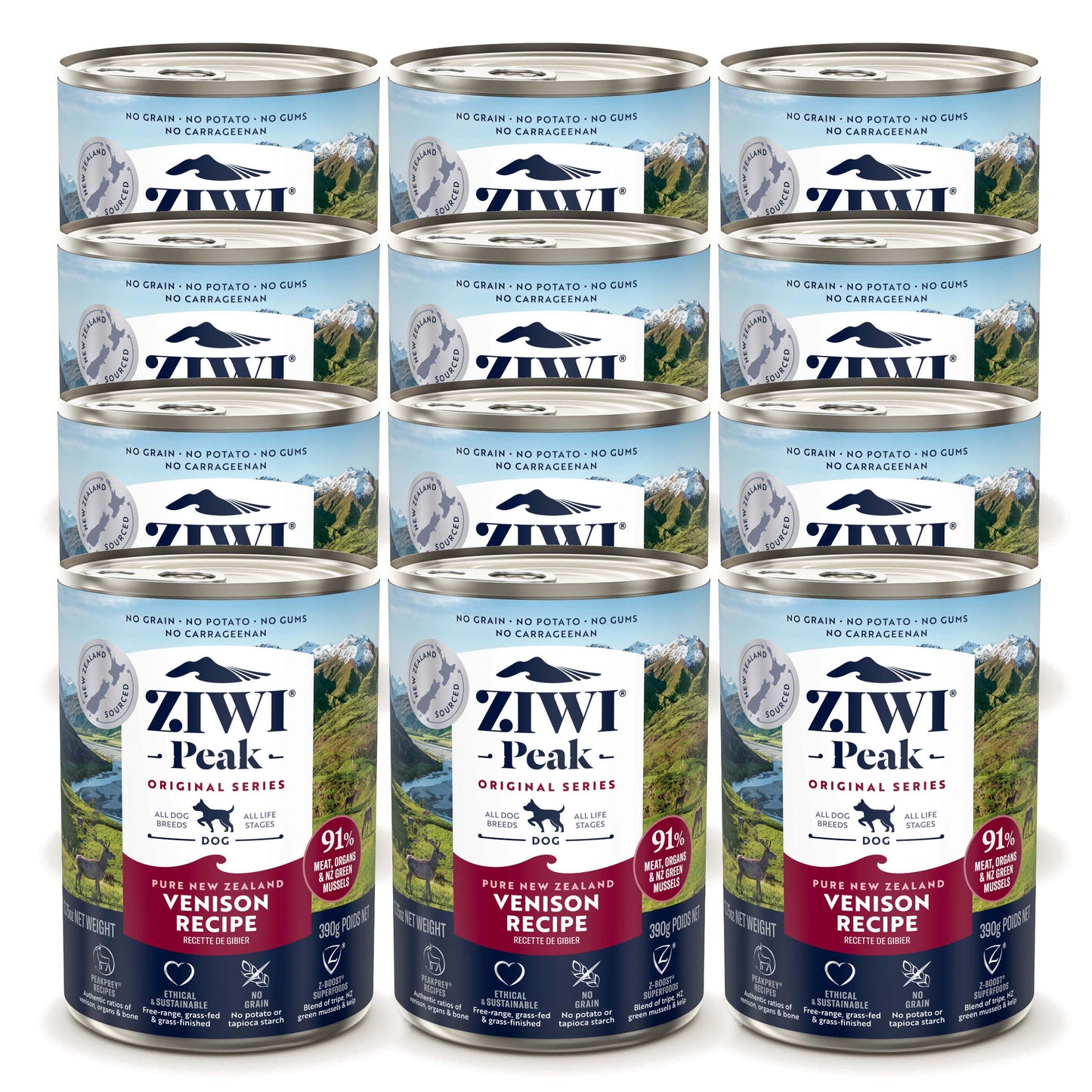 Ziwi Peak Dog Can 390g Venison