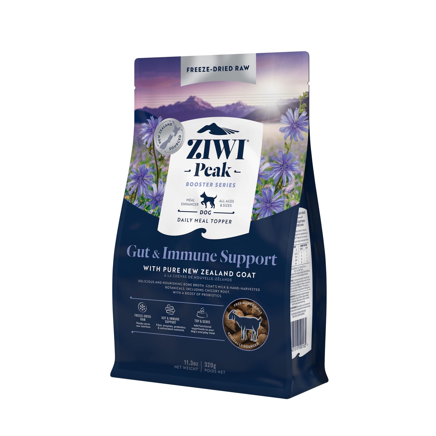 Ziwi Peak Freeze Dried Dog Booster Gut & Immunity 320g / 114g