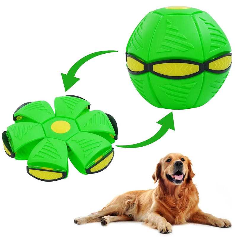 Pet Flying Saucer Ball Magic Outdoor Throw Disc Ball for Kids and Dog Interactive Pet Training Sports Game Supplies UFO Pets Toy